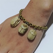 Bracciale scarabeo in ottone