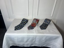 Set 3 cravatte seta Jonelle Vicenza Tino Cosma cravatte vivaci luminose