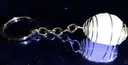 Portachiavi selenite spirale - portachiavi,