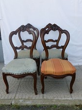 4 importanti sedie Luigi Filippo++++noce++++