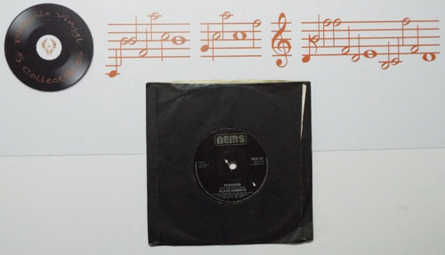Black sabbath paranoid - black, 7”