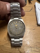 SEIKO 5 SPORTS 7009 3130 MENS SS AUTO DAY DATE WATCH 9515