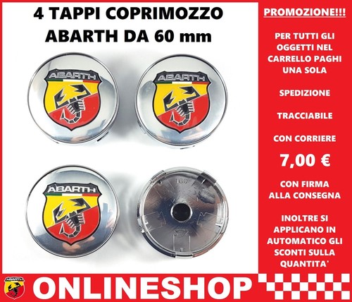 Tappi coprimozzo abarth - tappi,