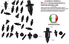 30 RIVETTI PLASTICA 8 MM CLIPS