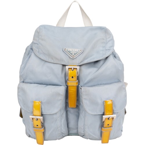 Zaino prada blu nylon - prada,
