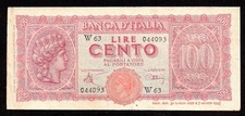 CENTO 100 LIRE ITALIA TURRITA