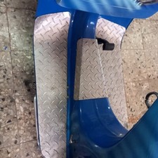 Set pedane in alluminio mandorlato effetto cromo vespa PX