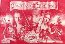 Stern Pirati dei Caraibi flipper gioco manuale schemi ORIGINALE