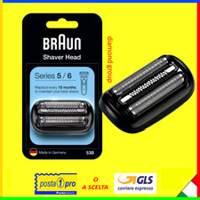 TESTINA BRAUN RICAMBIO RASOIO SERIE 5 / 6 53B 81697104 ?DIAMOND?