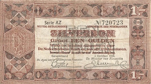 Olanda netherlands zilverbon - olanda, 1