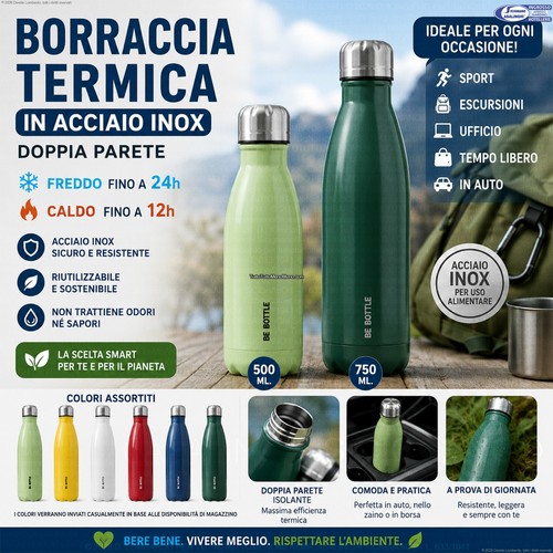 Borraccia termica 500 - 500/750, ml