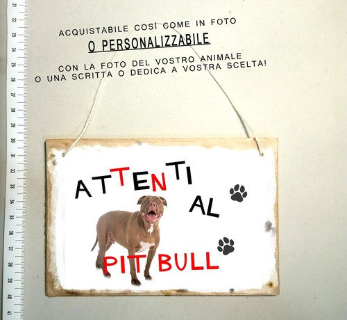 Targa attenti cane - attenti,