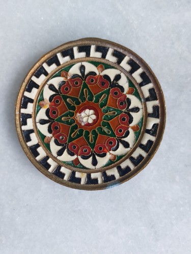 Vintage decorated saucer set - vintage,