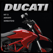KIT 2 ADESIVI SERBATOIO DUCATI  monster hypermotard panigale diavel scrambler 