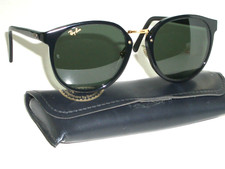 Vintage B&L RAY BAN W1102 Cristallo Nero Premier IV Rotondo Tradizionale Sole