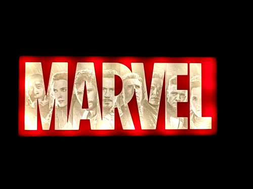 Luce notturna logo marvel - luce,