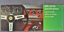 Brochure Alfa Romeo 1967-1968