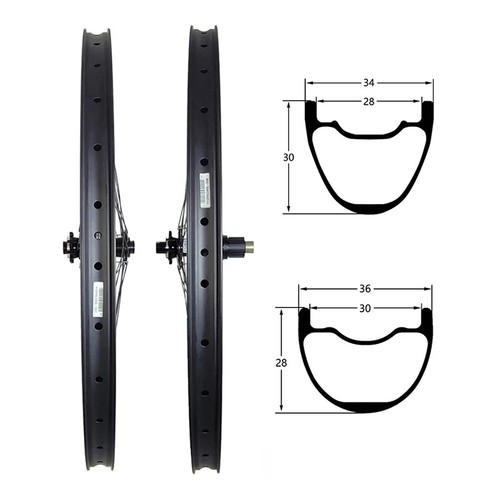 Set ruote carbonio bici - , mtb