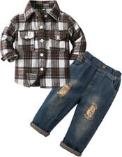 2 Pezzi Flanella Camicia