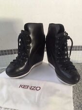 Stivaletto zeppa KENZO, pelle nera, autentico, n.40, ottimo status, deal!