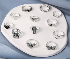 Set Di 12 Anelli Knuckle Cross