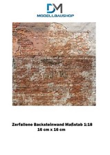 Muro in mattoni decaduto