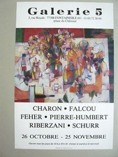 Schurr claude affiche falcou - schurr,