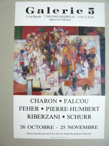 Schurr claude affiche falcou - schurr,