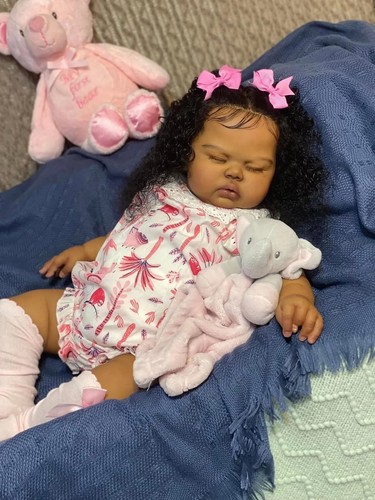 Black girl reborn - baby, dolls
