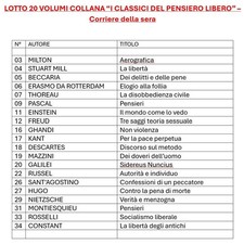 I classici del pensiero libero