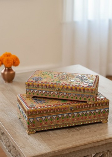 Handmade jewellery box - jewellery, set