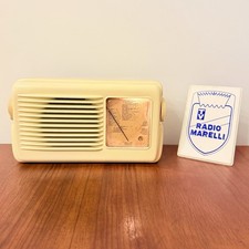 RADIO VINTAGE RADIOMARELLI FIDO 9U65M BACHELITE A VALVOLE D’EPOCA 1946 DESIGN