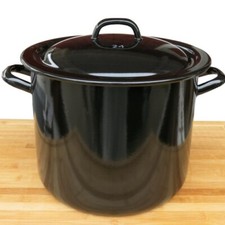 Riess Emaille Topf schwarz