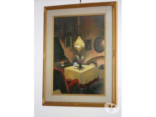 Pittura olio tela - su, -interno