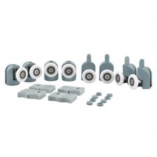 KIT8 CUSCINETTI RICAMBIO BOX DOCCIA CABINA PORTA ANTA SCORREVOLE ROTELLINE RUOTE