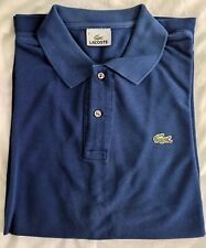 Lacoste polo maglietta blu taglia 5 cotone maniche corte