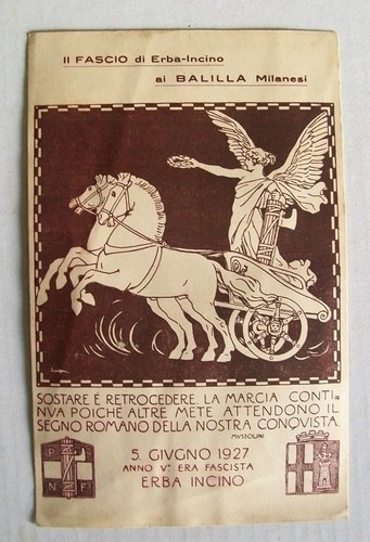 Postcard cartolina fascio - cartolina, il