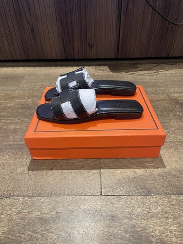 Hermès oran sandals black - oran,