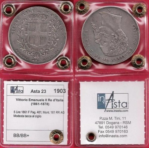 Lire 1861 firenze - 5,
