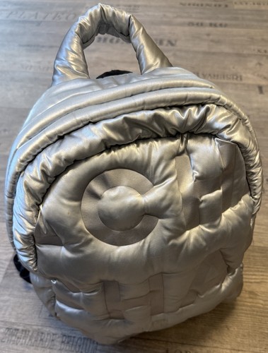 Chanel puffy backpack argento - chanel,