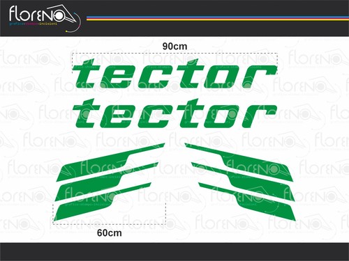 Adesivi tector iveco verde - iveco,