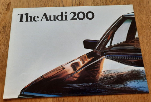 Brochure auto audi 200 - brochure, 1980