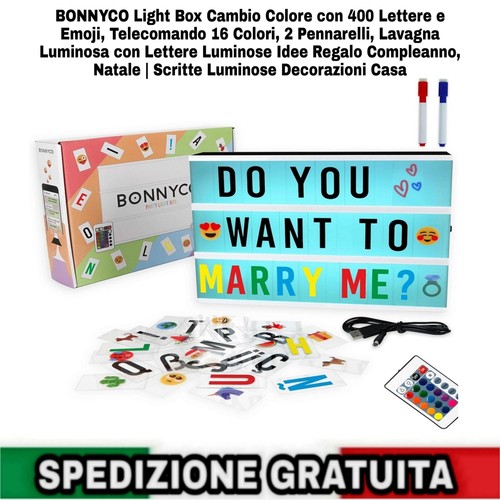 Light box cambio colore con - light,
