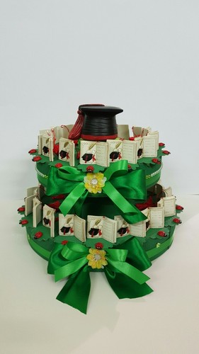 Torta bomboniera laurea libro - torta,