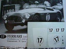 decals 1/43 ferrari 340 le