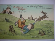 Pasqua 1908 cartolina - pasqua,