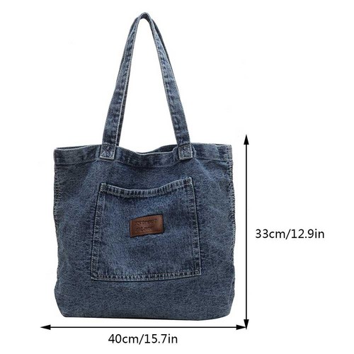 Borsa donna denim tote