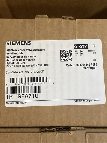 Siemens sfa71u attuatore - siemens,