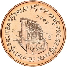 Île de Man, Médaille, 1 C