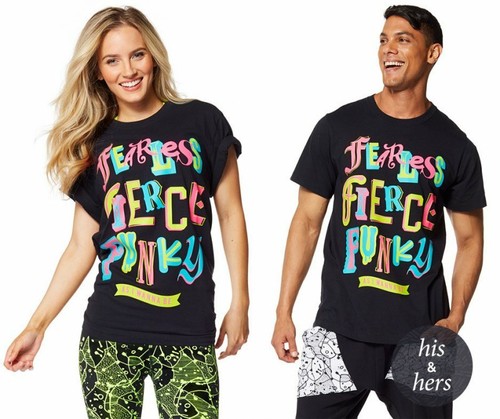 Shirt unisex zumba fearless - unisex,